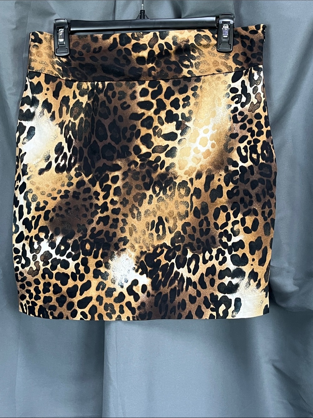 Grace Leopard Print Mini Skirt - Brown/Black